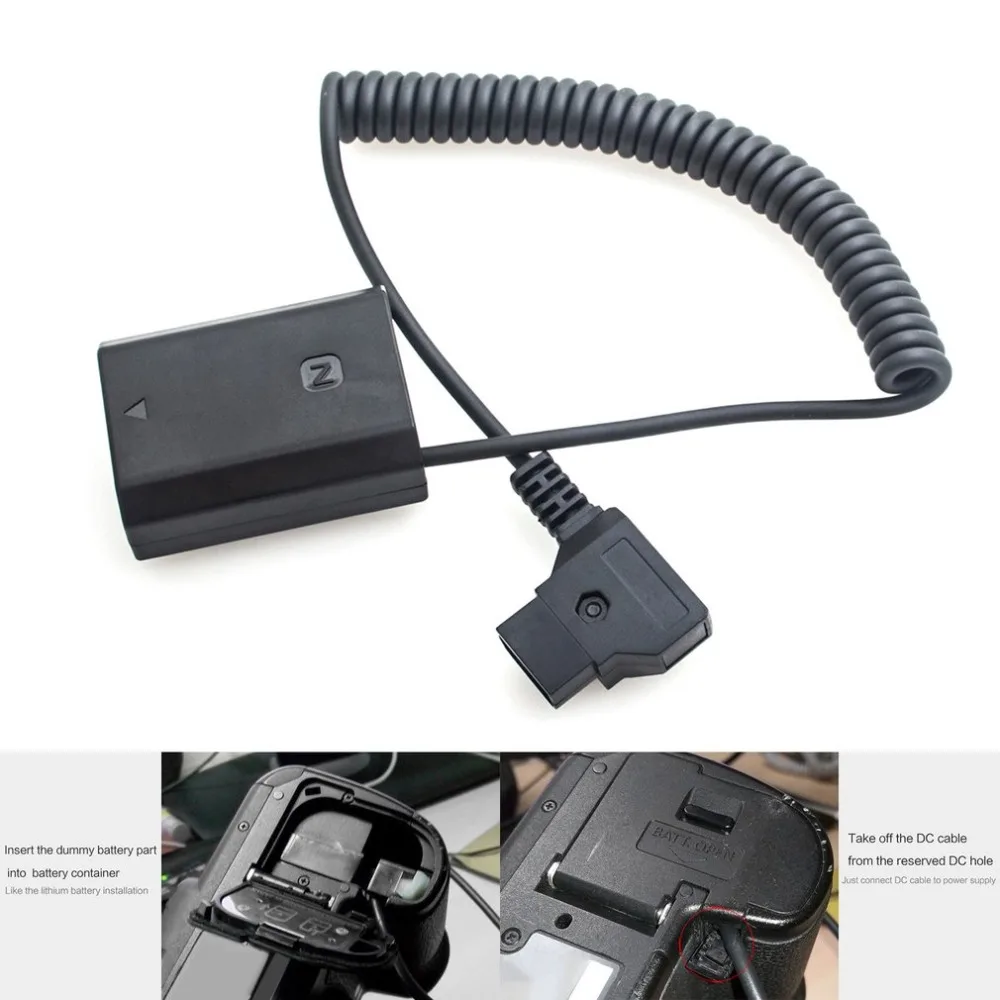 

Power Adapter V-mount Anton Bauer D-Tap to NP-FZ100 Battery Coupler Spring Cable Power Supply and Accessories for Sony Camera
