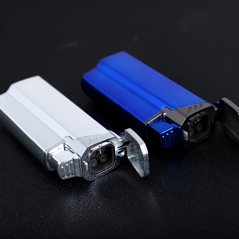 

Metal gas Lighter Four Turbo Lighters Electronic Lighters Smoking Accessories Cigar Cigarette Lightes Gadgets For Men