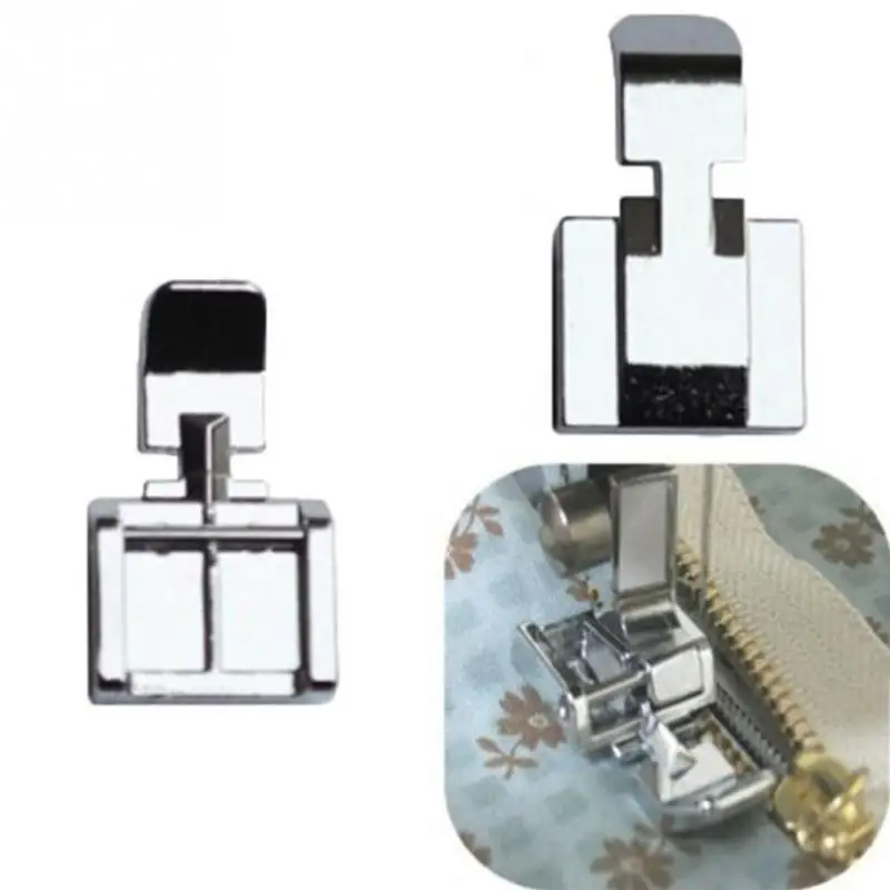 

Single Sides Metal Zipper Presser Foot Feet For Household Snap-on Sewing Machine Brother Singer Janome Sewing Accessory