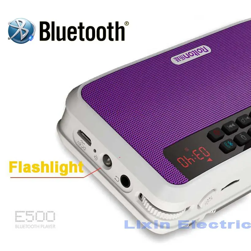 Bluetooth Колонка Rolton E500 портативная с FM радио и фонариком|bluetooth speaker fm radio|speaker radiousb music
