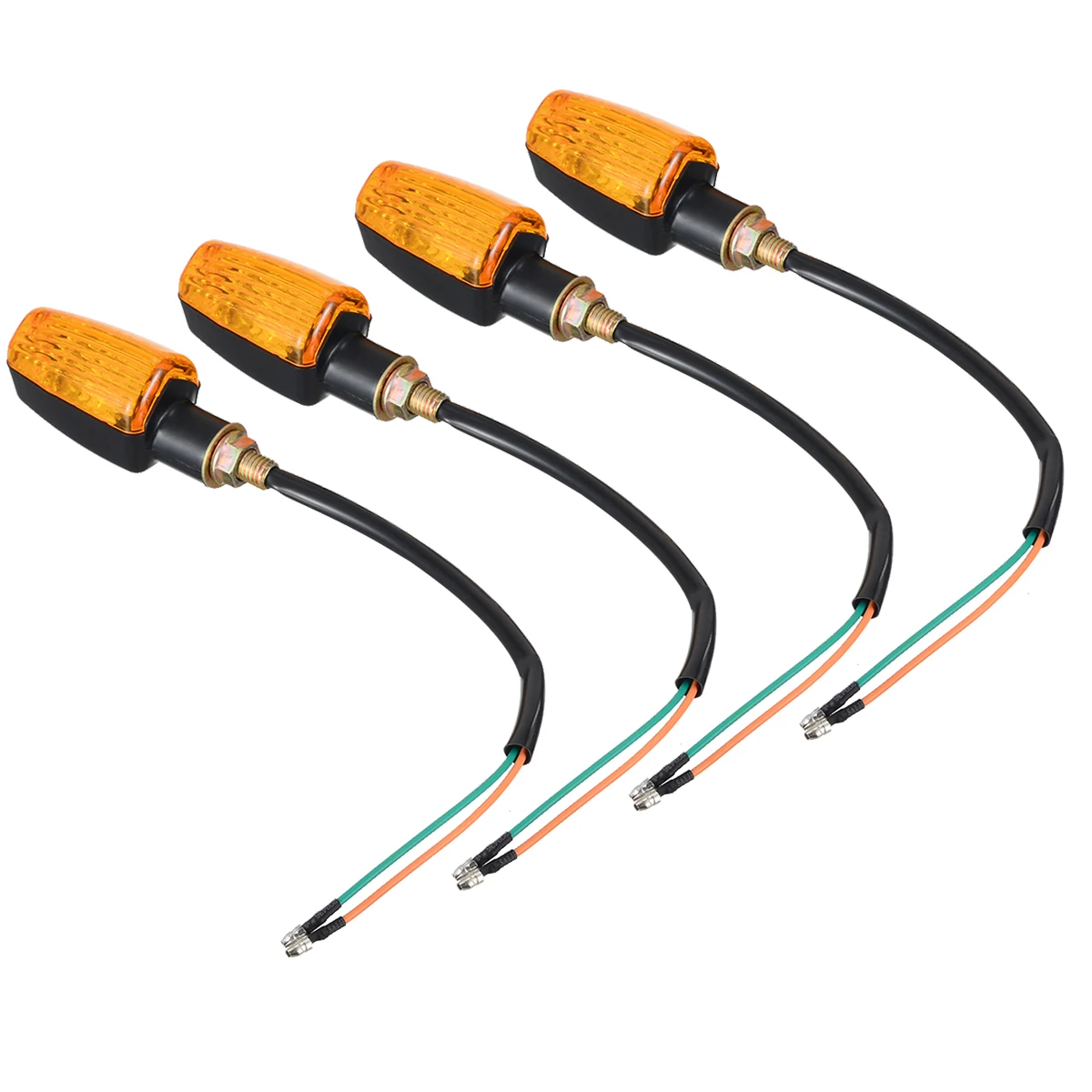 

For Honda For Suzuki 4pcs Amber Universal Motorcycle Turn Signal Indicator 12V 3W LED Turning Light Lamp