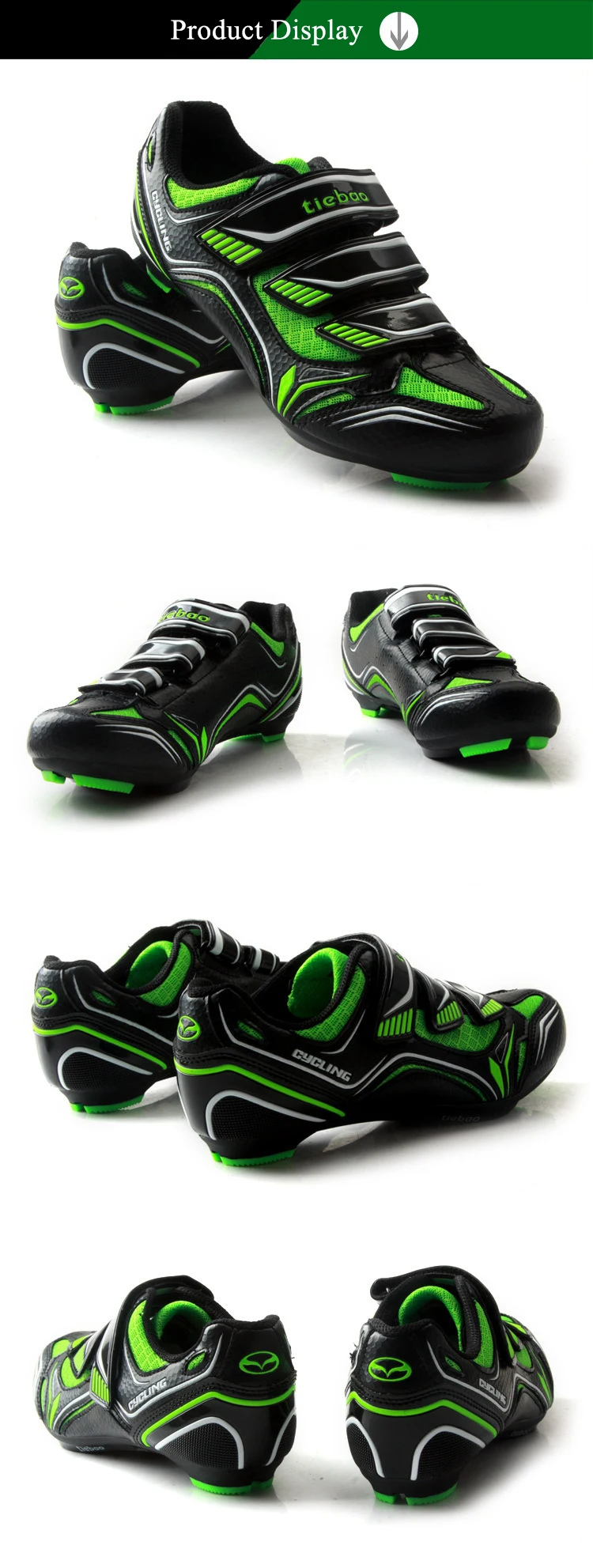 TIEBAO Breathable Upper Cycling Shoes Self-locking Bike Shoes Road Bike Shoes Bicycle Sapatilha Ciclismo Cycling SPD Cleat