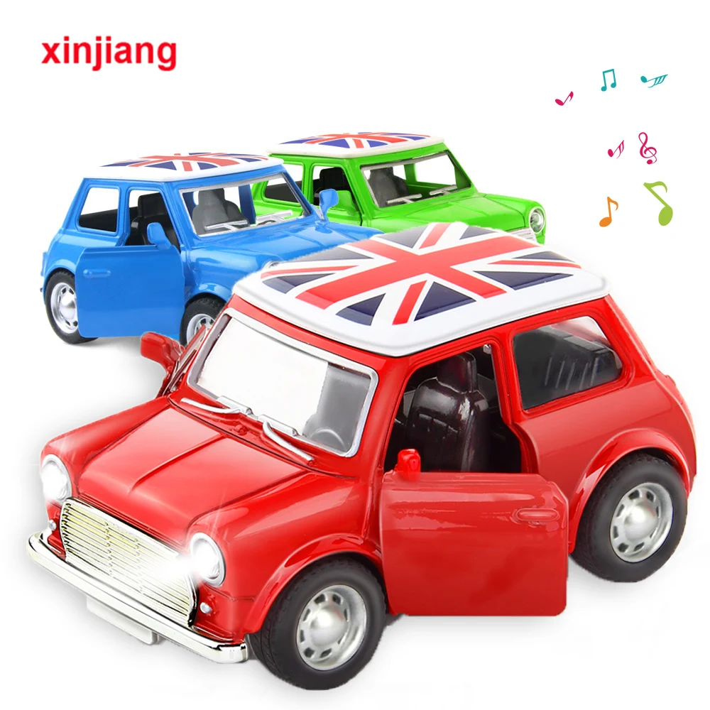3 вида стилей мини винтажный литой автомобиль сплава Модель автомобиля раздвижные игрушки грузовики транспортные средства для мальчиков мигает и музыка автомобиль игрушки для детей
