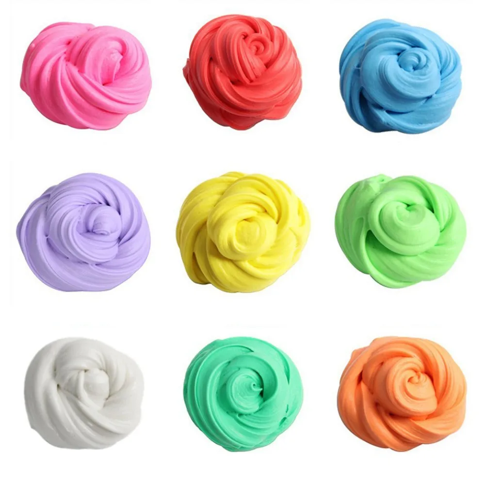 

Colorful Fluffy Floam Slime Scented Stress Relief No Borax Kids Toy Antistress Sludge Cotton Mud Release Clay Toy Plasticine Box