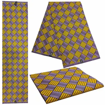 

2019 latest african 100% cotton Ankara java wax print fabric/african veritable block java wax printed fabric for dress!DF-4218