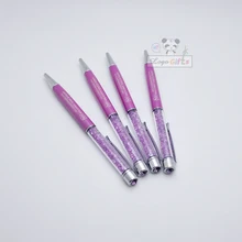 Модные Розовые Свадебные ручка с кристально голове с принтами с датой свадьбы/имена для Свадебные украшения 30 шт. много