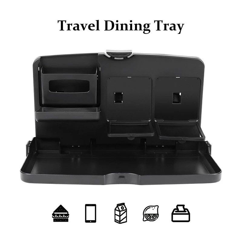 

Auto Car Back Seat Folding Table Stowing Tidying Drink Food Cup Tray Holder Stand Desk Laptop Dining Organizer Rack Accessories