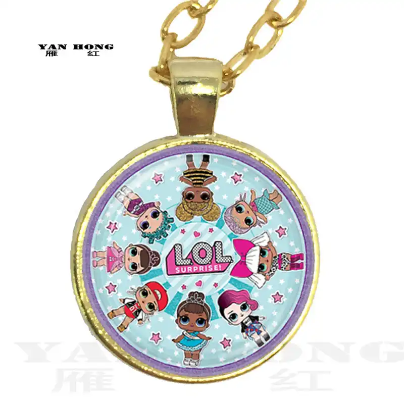 25 мм цепочка со стеклянным кулоном 1 шт. куклы домашних животных с куклой для детей подарок для ребенка серебро посаженный кулон ожерелье ювелирные изделия