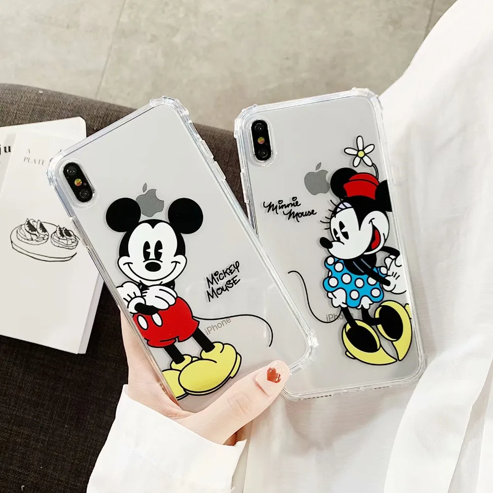 ORYKSZ Mickey Case For iPhone X XS 8 7 6 s Plus Ultra Thin Slim Soft TPU Silicone Cover XR Coque Fundas Capa |
