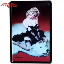 [Mike86] Булавки пикантные медведь плакат Книги по искусству украшения стены дома кафе Паб антикварной металлические знаки a-251 смешивания заказ 20*30 см