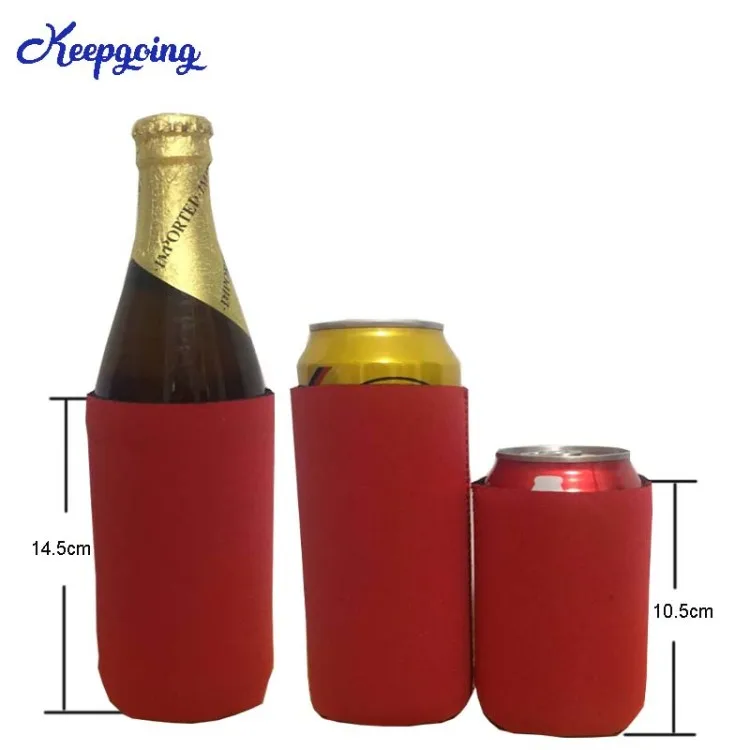 

100pcs 14.5cm Height taller Neoprene Stubby Holder Beer Can Picnic Cooler Thermal Bags Can Holder Drink Sleeve For Wine