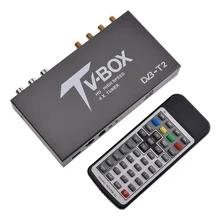 1080 P HD DVB-T EN300 744/DVB-T2 tv Box HDMI USB AV MOV OSD DVB RCA Смарт ТВ коробка USB2.0 есть четыре приемный тюнер