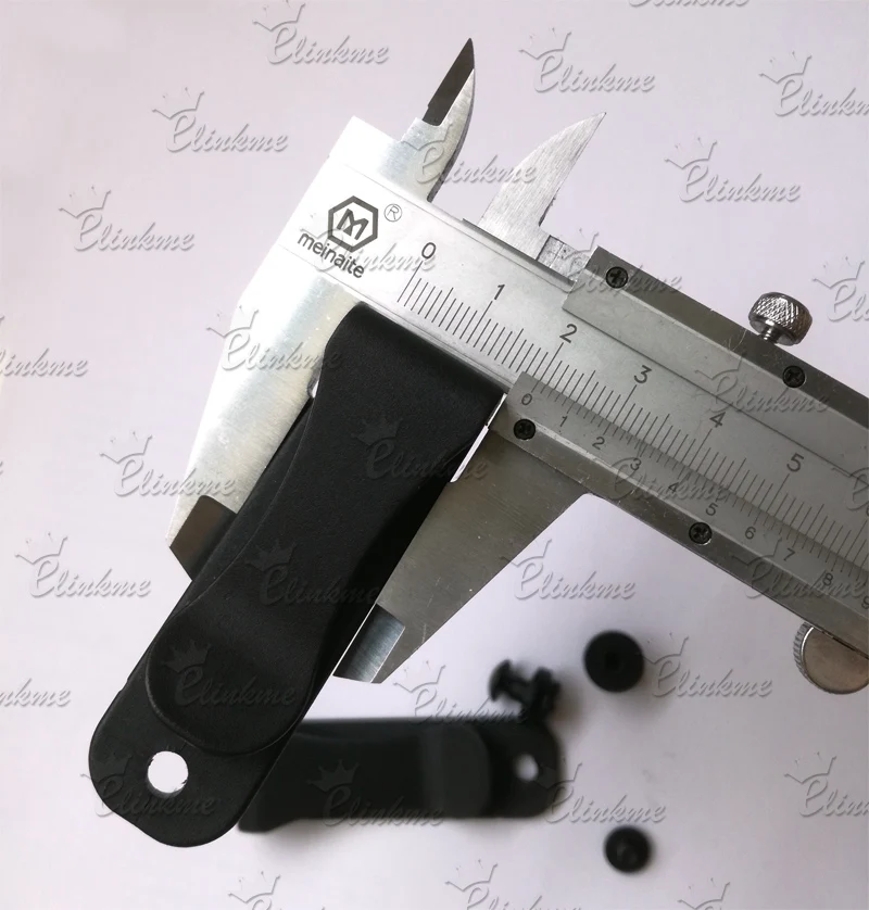 0.78 *2.56 (20mm *65mm )Kydex Holster Clip knife scabbard Clip DIY Black screw