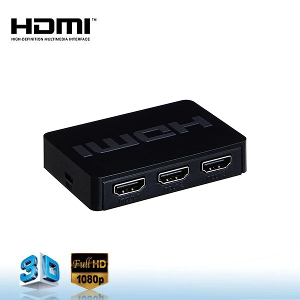 Фабрика питания высокого качества нейтральный 1080 P 3 в 1 выход HDMI с пульта