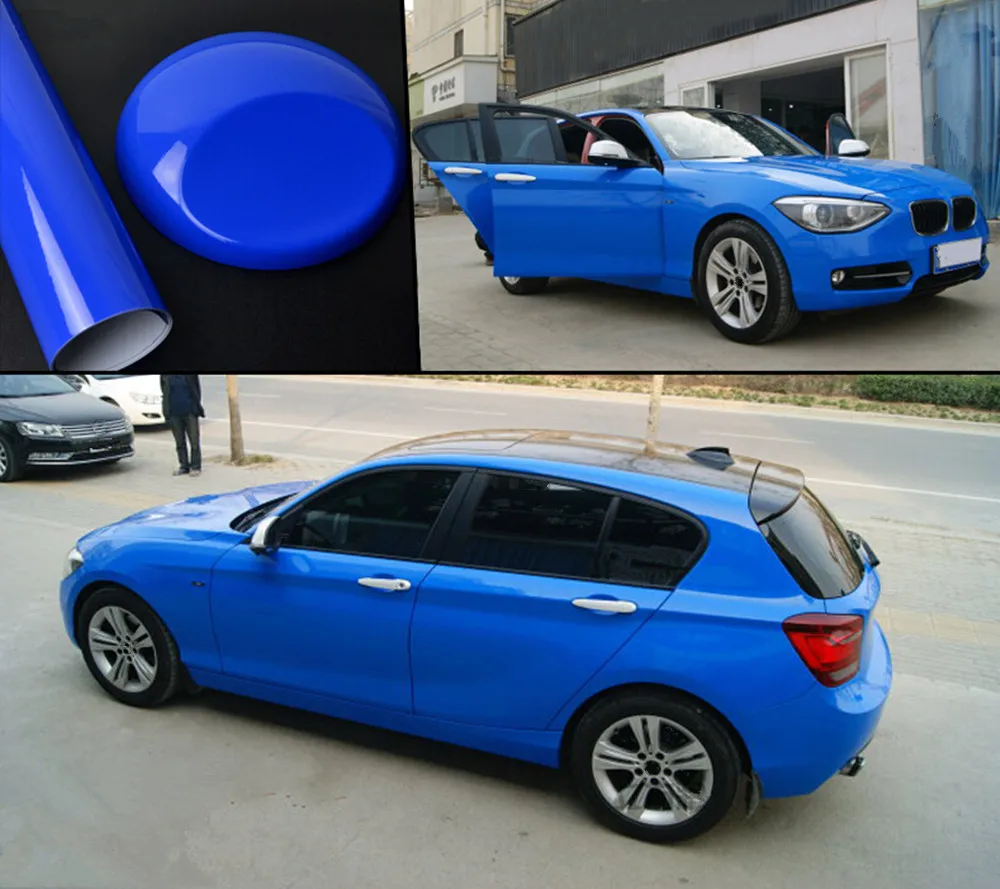 

Multi-color High Glossy Surface Color Film Body Sticker Auto-car Interior Color Change Self-adhesive Car Wrap Film 1.52m x 5m