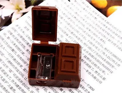 New Lovely Creative Chocolate Plastic Pencil Sharpener For Kids Children School Supplies Korean Stationery