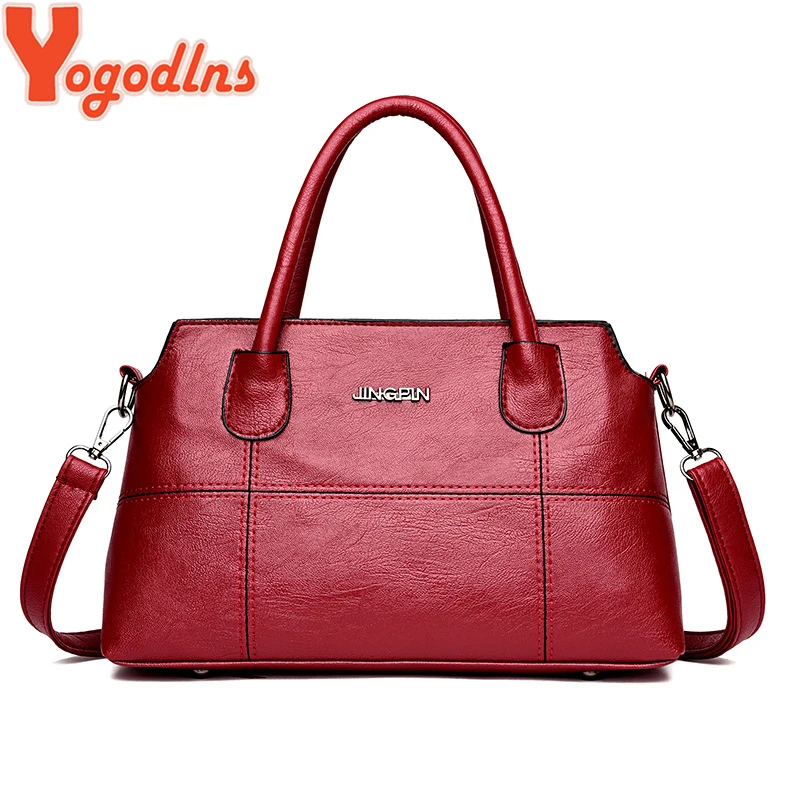 

Yogodlns women solid totes handbag high quality lady party purse casual crossbody messenger shoulder bags Casual Tote bag