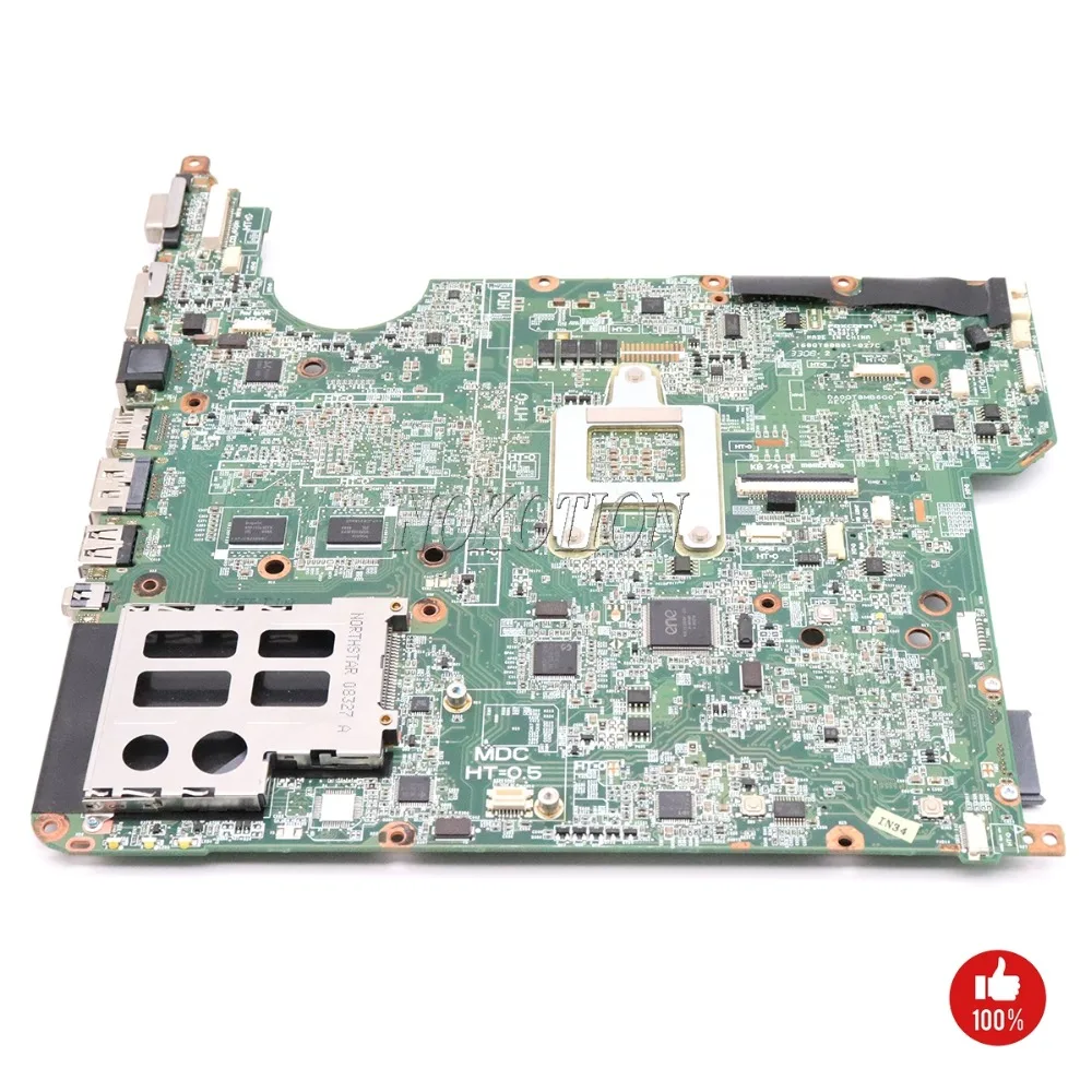 NOKOTION 502638-001 482324-001 для HP Pavilion dv5-1000 DV5 материнская плата для ноутбука DA0QT8MB6G0 HD3400 GPU DDR2 Процессор