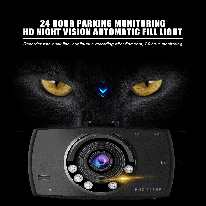 HD 720P 2.4/'/' Vehicle Smart Auto Camera Recorder Car DVR Dash Cam