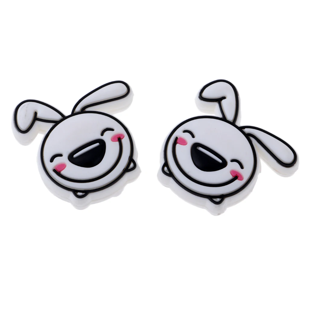 2Pcs/Set Premium Silicone Shock Absorber Vibration Dampeners Shockproof Damper for Tennis Squash Racquet String