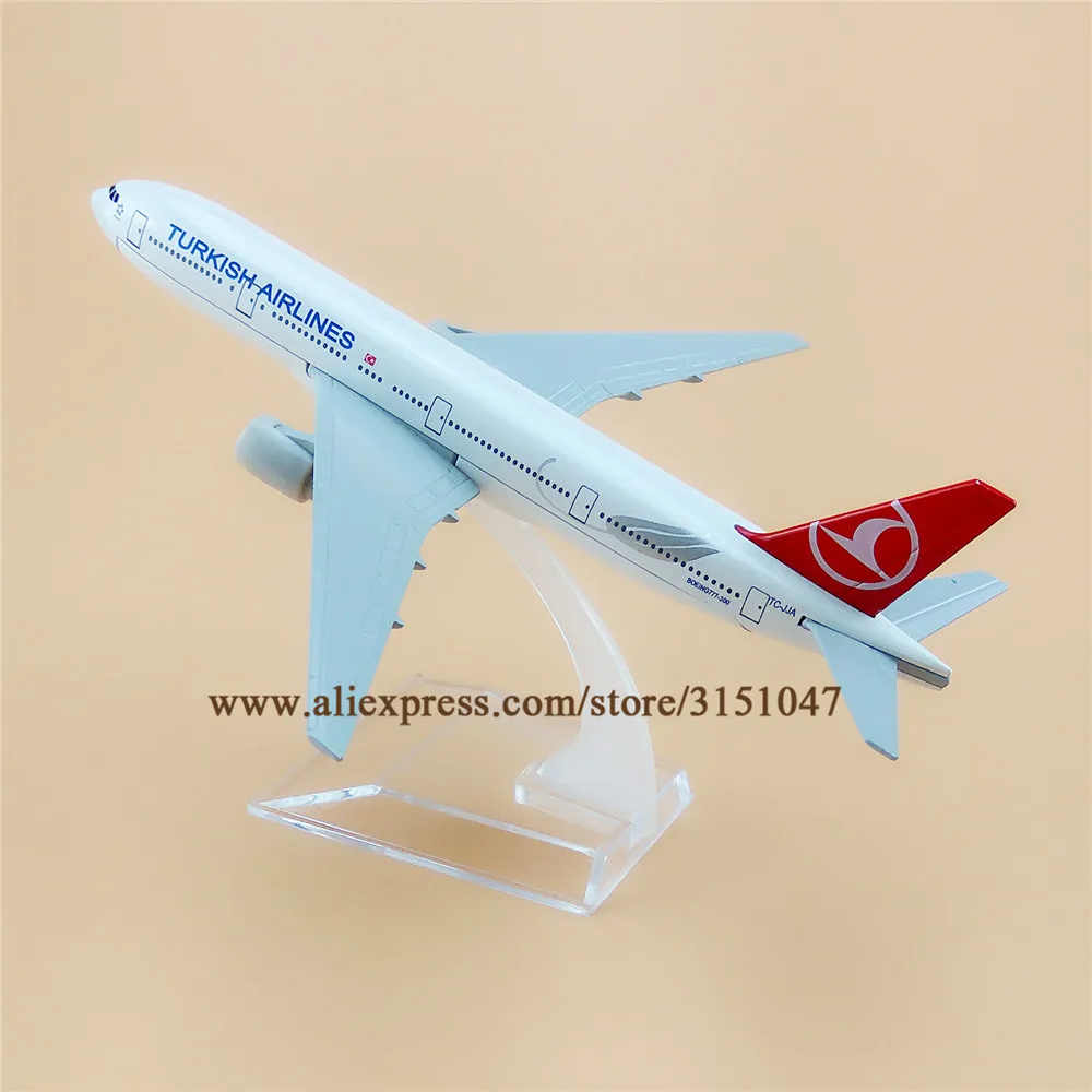 Легированный Металл Air Turkish Airlines B777 модель самолета Boeing 777 Airways Детские Подарки 16