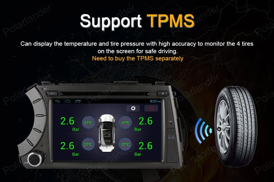 Excellent Android4.4 Car DVD radio For Ss/angyong A/ctyon K/yron Support BT 3G WiFi DAB + OBDII TPMS GPS Mirror Link 7 inch Quad Core 16