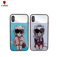 

Luxury Mirror Phone Protect Cases For iPhone 7 7 Plus Case For iphone X 6 6S 8 Plus fashion Catwoman TPU+PC Back Cover funda