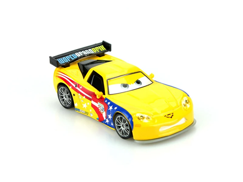 Дисней Pixar тачки мультфильм автомобиль Американский гонщик Джефф горвет 1:55 Масштаб литья под давлением металлический сплав модель автомобиля милые игрушки для детей Подарки