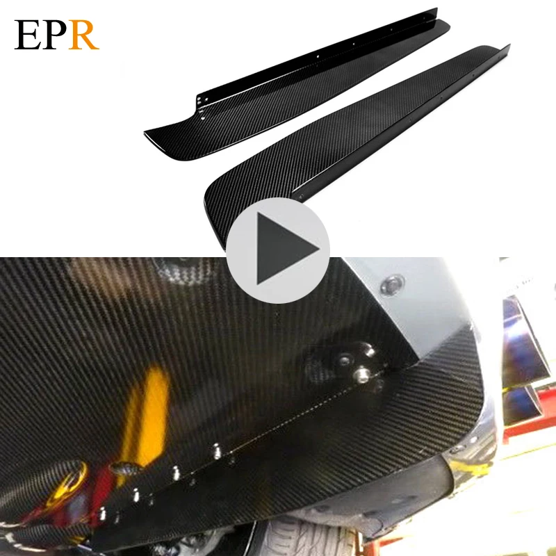 

Car-styling GT-R Carbon Fiber Rear Diffuser Blade Glossy Finish Under Panel Splitter Tuning Drift Accessories For Nissan R35 GTR