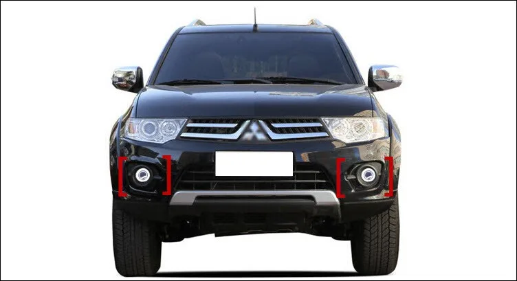 EeMrke светодиодный DRL дневные ходовые огни для Mitsubishi Pajero Montero Sport светодиодный противотуманный светильник Angel Eye, противотуманный бампер с проекционным объективом