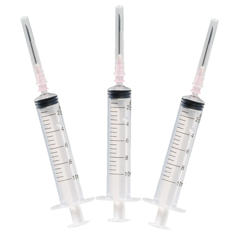 Hot Sale 3pcs 10ml Reusable Multiple Function Plastic Syringe Injector For Refilling Cartridge