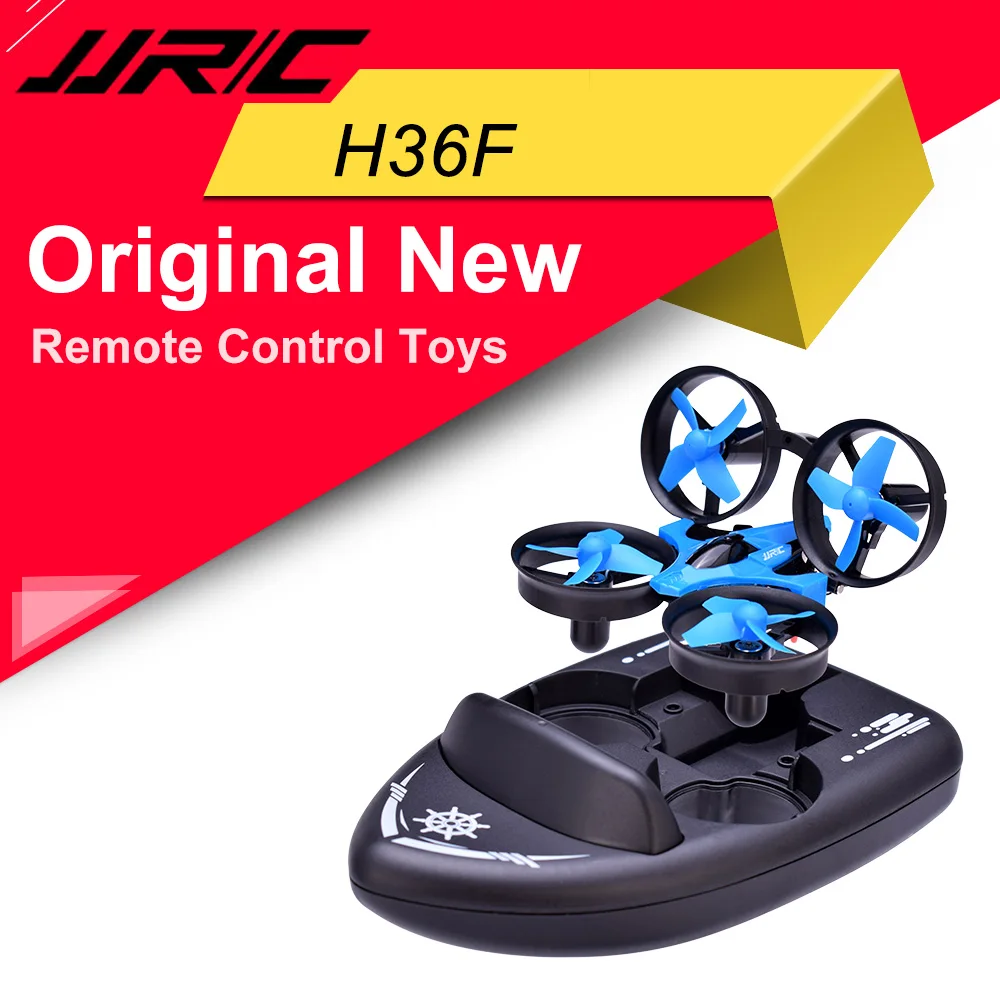 JJRC H36F 2,4G автомобиль Дрон лодка 3в1 многофункциональный пульт дистанционного управления игрушки с безголовым режимом 3D переворачивается и классный светильник