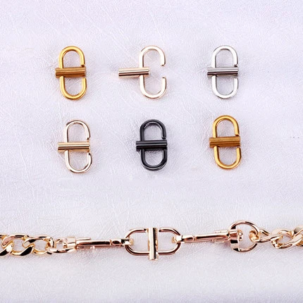 

Top Quality 1pc Adjustable Metal Buckles for Women HandBag Chain Strap Shorten Shoulder Crossbody Bags Length Accessories