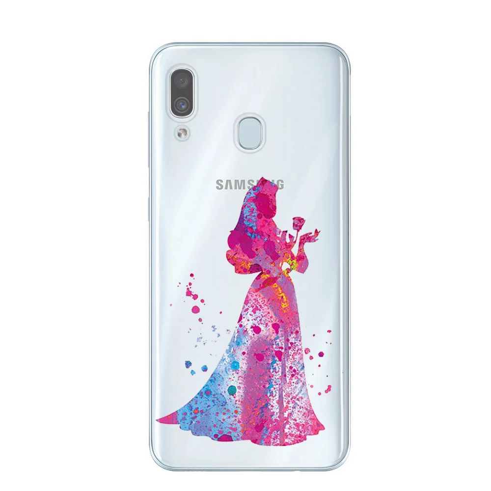 Белоснежка Динь колокольчик Ститч силиконовый чехол для телефона samsung Galaxy A50 A505 A10 A20 A30 A40 A70 Чехол Мягкий ТПУ