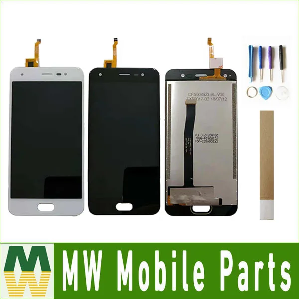 Скидка Для BQ мобильного BQ 5012L, насыщенный BQ5012L BQ 5012L ЖК дисплей + кодирующий преобразователь сенсорного экрана в сборе, 2 цвета с инструментами и лент...