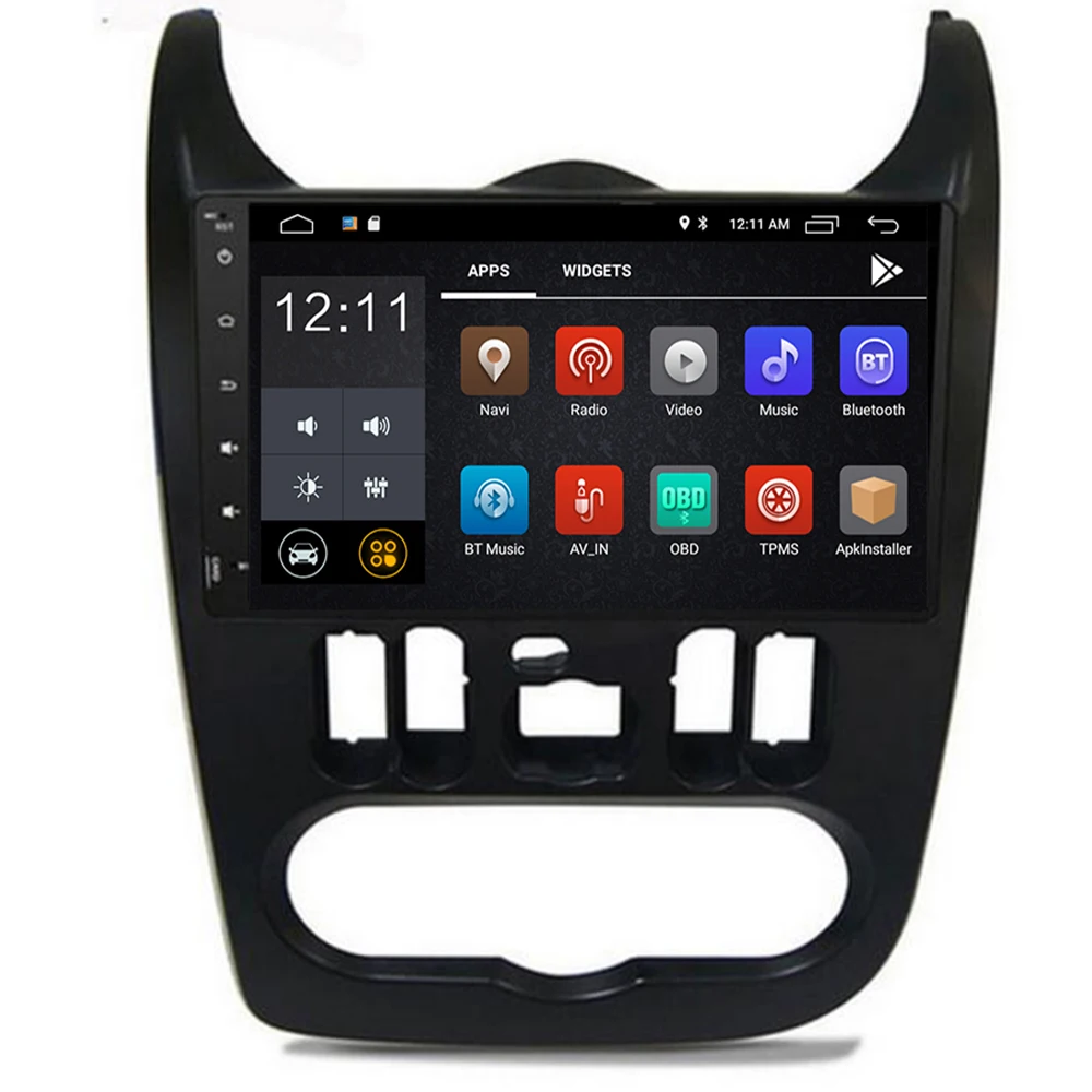 

2019 4G LTE Modem android 9.0 8 core 9" Radio Android Car GPS for Renault Logan I Sandero Lada Lergus Dacia Duster black silver