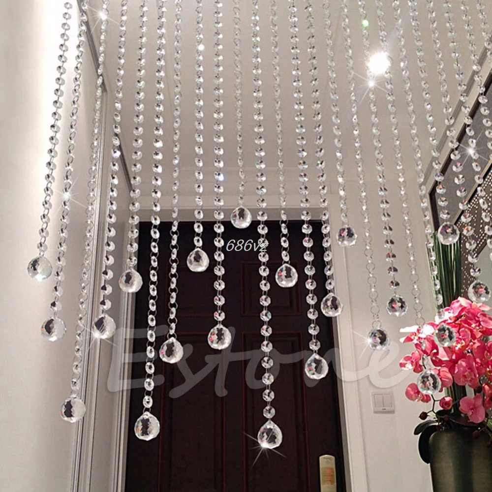 1*20mm Clear Crystal Feng Shui Lamp Ball Prism Rainbow Sun Catcher Wedding Decor