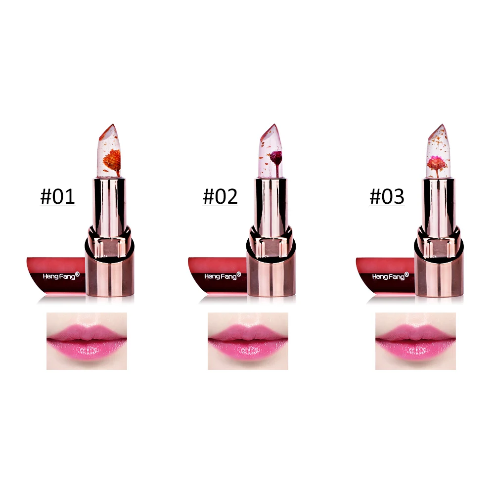 Jual Mode Suhu Berubah Bunga Rasa Buah Lip Balm Lipstik Pelembab Bergizi Bibir Makeup Lipstik 3.5g w @