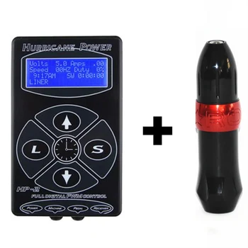 

Professional Rocket Tattoo Rotary Machine with HP-2 Tattoo power supply Digital Dual LCD Display Tattoo Supplies Tattoo Kits
