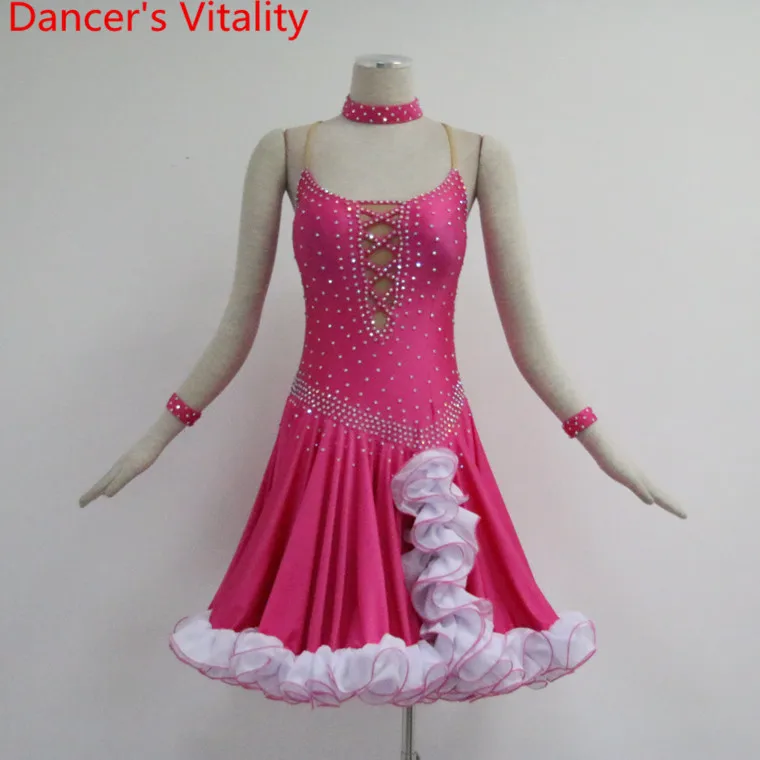 New Lady Latin Dance Dress Women Rumba Dance Cothes Ballroom Dance Skirt Dancer's Competiton