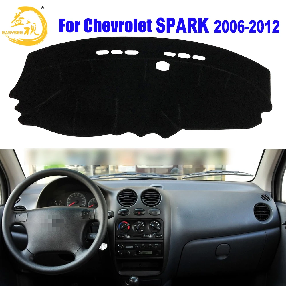 

Easysee Dashboard Cover Pad Dashmat Dash Mat Sun Shade Dash Board Cover Carpet For Chevrolet SPARK 2006-2012 Dust proof