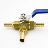 4mm 6mm 8mm 10mm 12mm 14mm 16mm 19mm Hose Barb Full Port T-Port Three Way Brass Ball Valve Connector For Water Oil Air Gas ► Photo 3/3