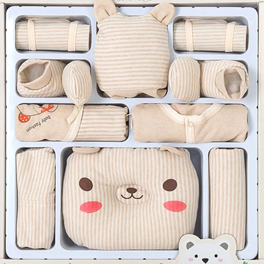 

13 Pcs/Set Cotton Cartoon Newborn Baby Girl Clothes Autumn Winter Baby Boy Clothing Set Print Toddler Baby Clothes Outfit Gift
