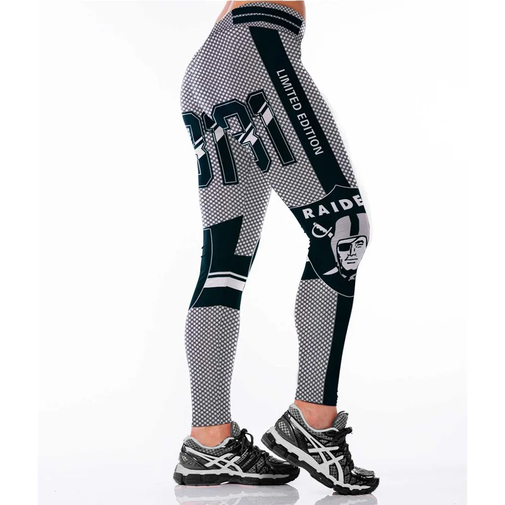 

Unisex Football Team Raiders 00 Print Tight Pants Workout Gym Training Running Yoga Sport Fitness Exercise Leggings Dropshipping