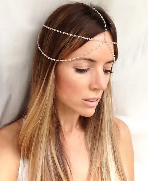 BD002 Модное Новое поступление Мода украшение для волос индийская мода Boho жемчужное платье головной убор для Для женщин ювелирные изделия, летнее ювелирное изделие