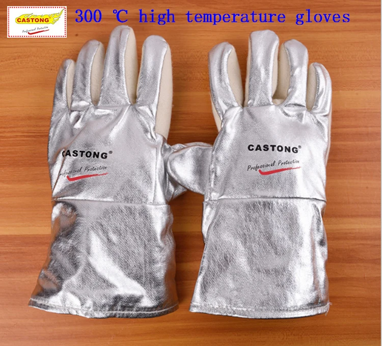 Casdong термостойкие перчатки из алюминиевой фольги 300 градусов|high temperature gloves|protective