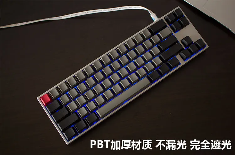 Черный серый смешанный Dolch толстый PBT 104 87 60 колпачки для ключей oem paofile колпачки для mx механическая клавиатура