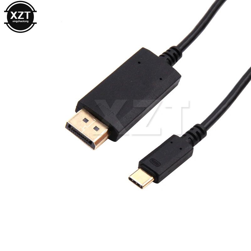 1 шт. USB C Type 3 для отображения порта DP 4K HDTV конвертер порт позолоченный кабель