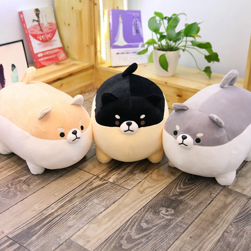 

New 40 50 cm Cute Shiba Inu Dog Plush Toy Stuffed Soft Animal Corgi Chai Pillow Christmas Gift for Kids Kawaii Valentine Present