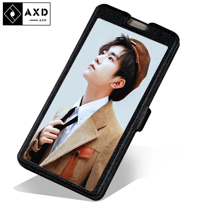 Чехол AXD с откидной крышкой и окошком для Cubot X18 Plus R9 R11 Rainbow 2 прозрачная подставка